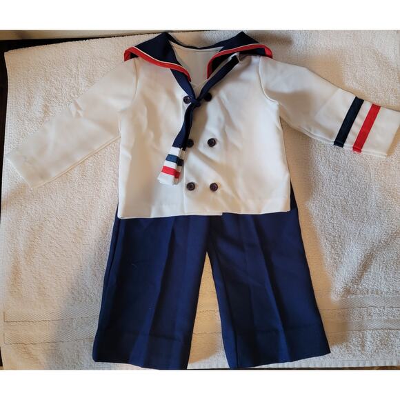 Lot of 12 Baby/Toddler Vintage Clothing, Wool Zip Up Sleep Sack, Sailor Outfit - Picture 2 of 16